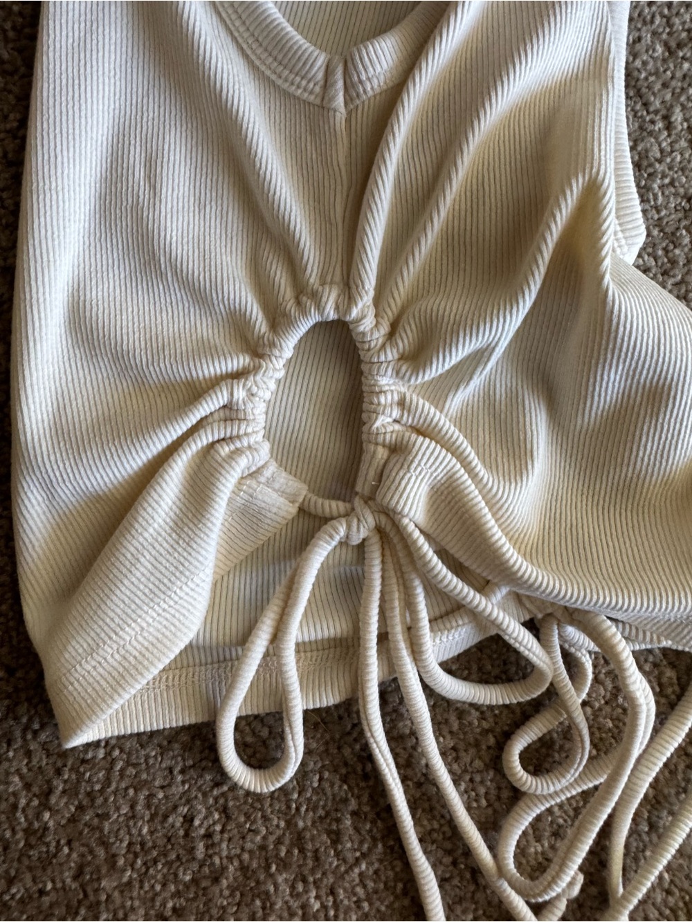 ZARA Ruched Side Tank Top - Picture 4 of 5